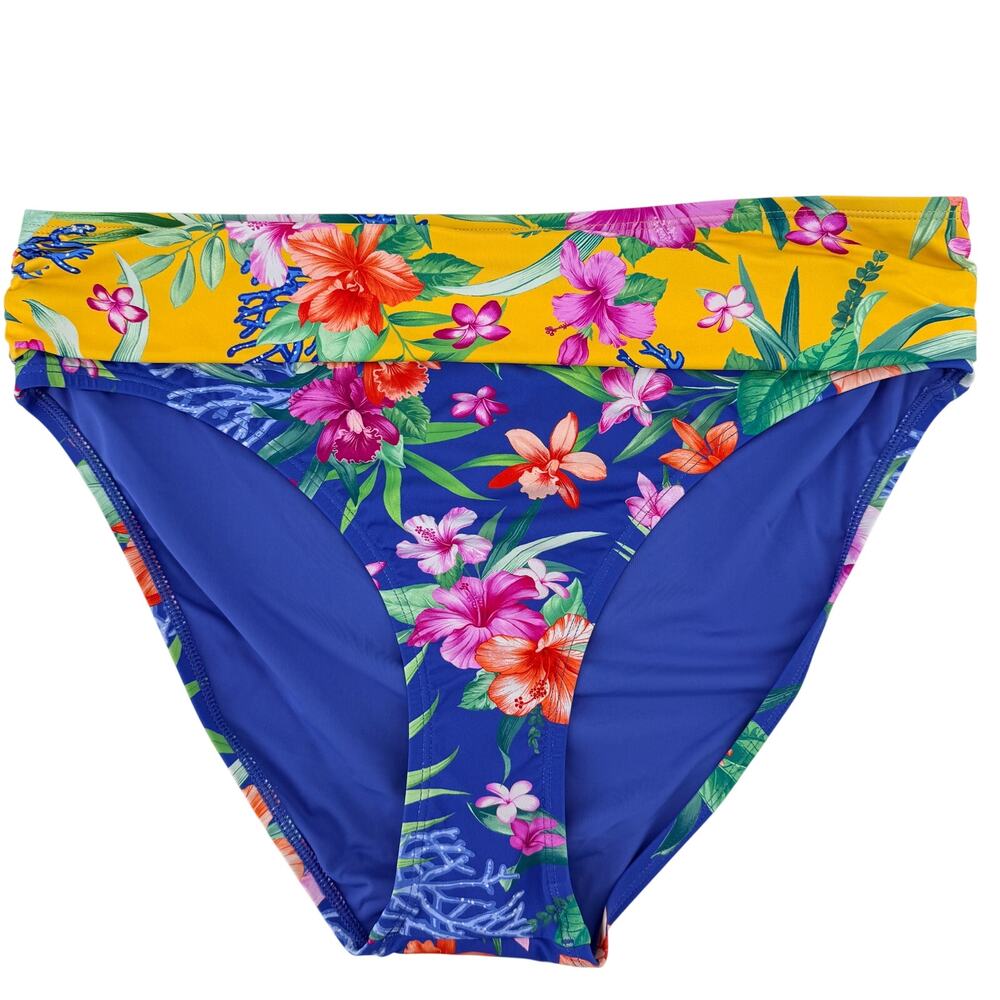 Tommy Bahama Isola Vita HighWaist Bikini Bottoms Size XL Hawaiian Floral